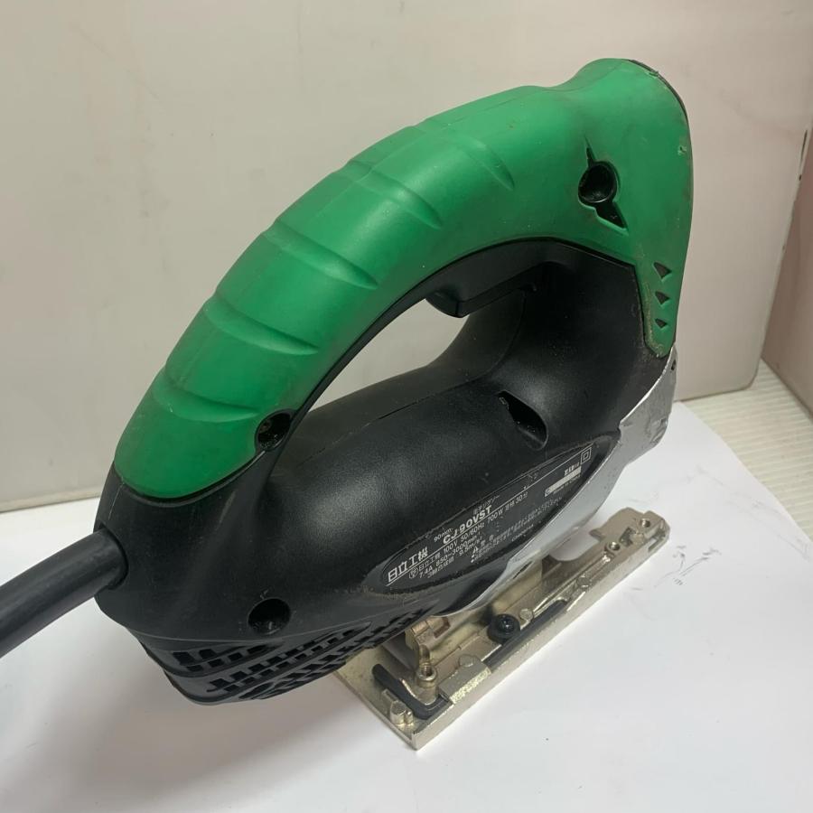 ♭♭ HITACHI 日立 90mm 電子ジグソー 本体のみ CJ90VST グリーン やや