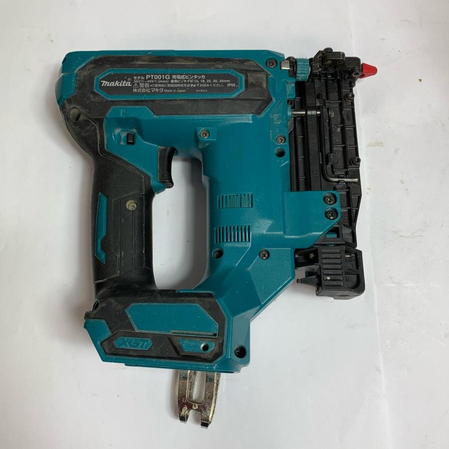マキタ makita PT001G 40V 充電式ピンタッカー【野田愛宕店】【店頭取引限定】【中古】ITG7OJBMH4R2 ♭♭ MAKITA マキタ 40v 充電式ピンタッカ 本体のみ PT001G 傷や汚れ