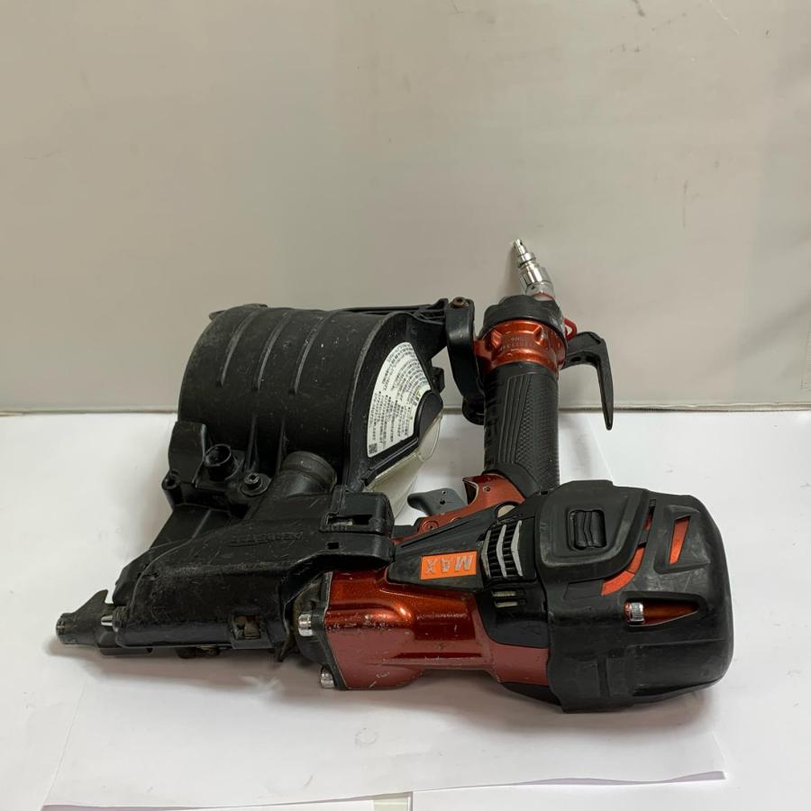♭♭ MAX マックス 高圧釘打機 ケース、ゴーグル付 HN-90N6 やや傷や 