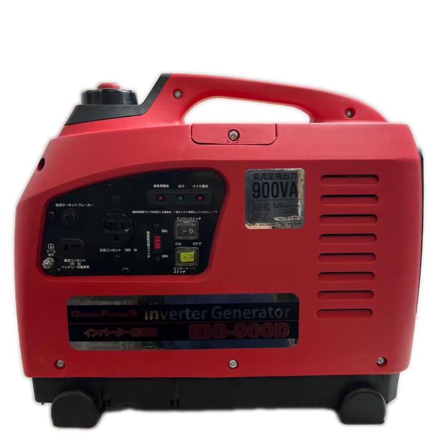 NAKATOMI インバーター発電機 未使用品(S) EIG-900D レッド 未使用に