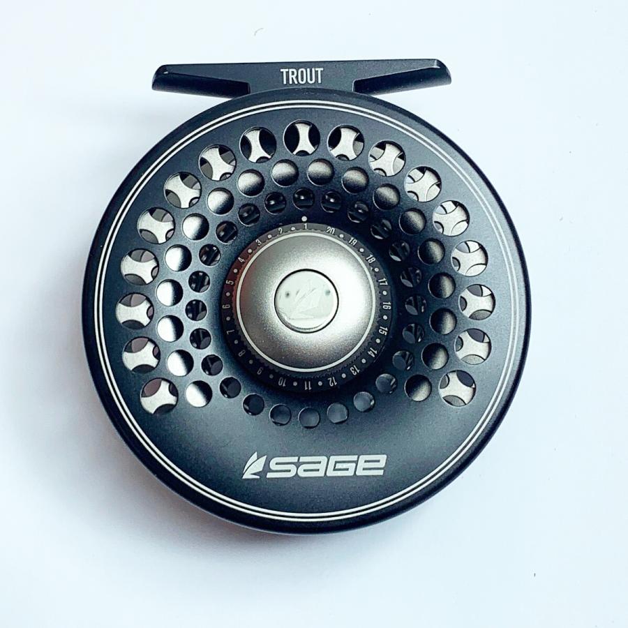 sage セージ TROUT トラウト 4/5/6 フライリール ポーチ、箱付き