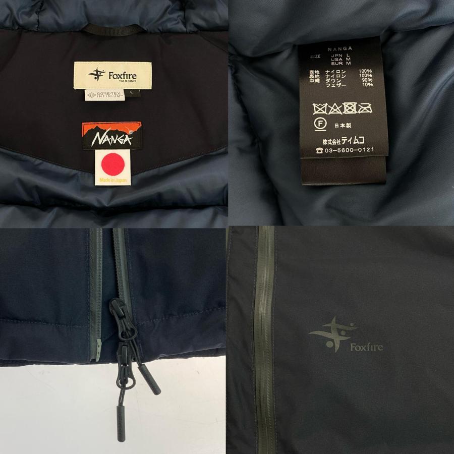 §§ Foxfire×NANGA ダウンジャケット SIZE L 程度A ブラック 目立った傷や汚れなしの画像