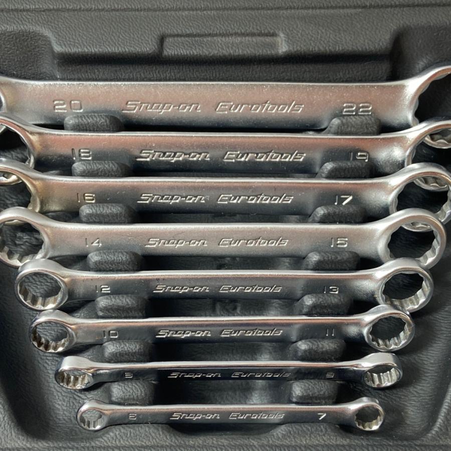 ΦΦ Snap-on スナップオン メガネレンチ8本セット やや傷や汚れあり 