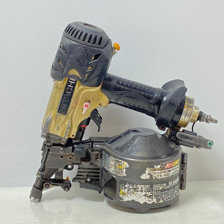 ΦΦ HITACHI 日立 ロール釘打機 高圧 NV65HMC ゴールド 傷や汚れあり  