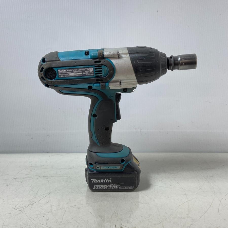 ΦΦ MAKITA マキタ 充電式インパクトレンチ 18V TW450D ブルー 傷や汚れ