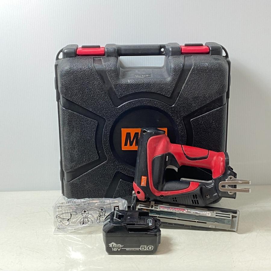 ΦΦ MAX マックス 充電式フィニッシュネイラ 18V TJ-35FN2 レッド 傷や 
