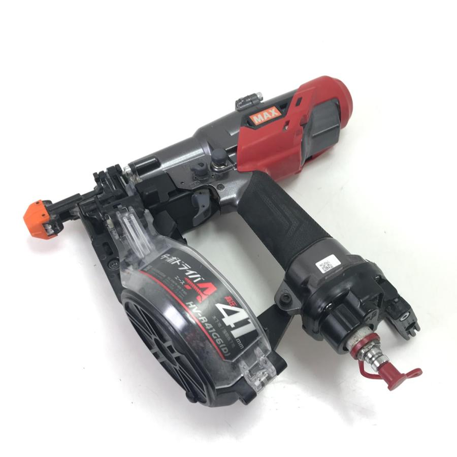 MAX マックス ロール釘打機 HV-R41G6(D) レッド やや傷や汚れあり 