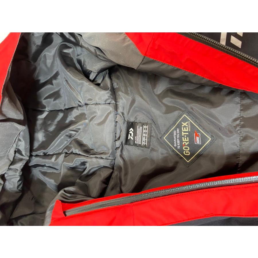 ΨΨ DAIWA ダイワ フィッシングウェア GORE TEX コンビアップウィンタースーツ 上下セット レッド やや傷や汚れありの画像