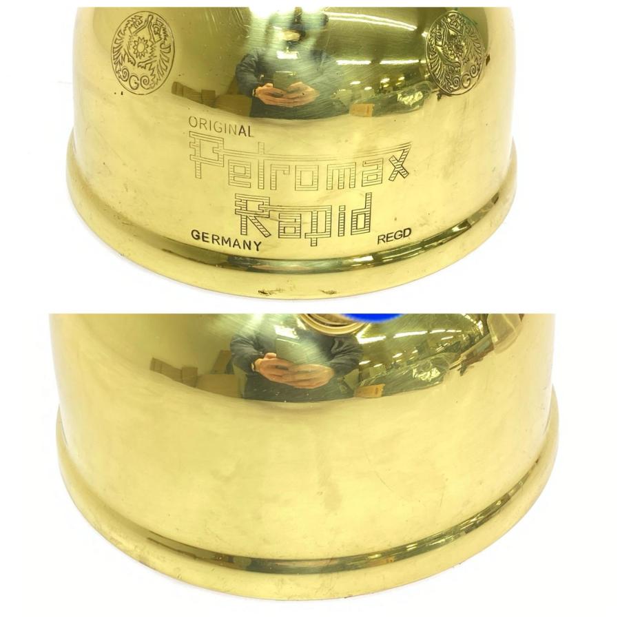 Petromax 灯油ランタン 程度BC 使用感有 説明書付/金色/ペトロマックス