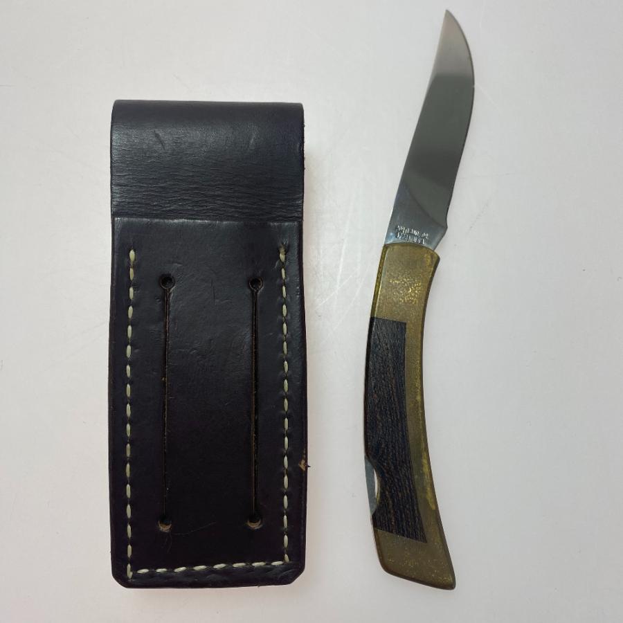 ガーバー GERBER フォールディング クラフトナイフ レザーバック付き 