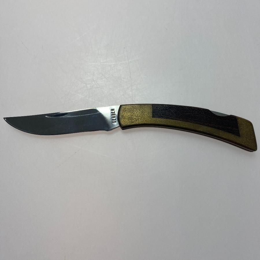 ωω GERBER ガーバーフォールディング クラフトナイフ レザーバック付き 