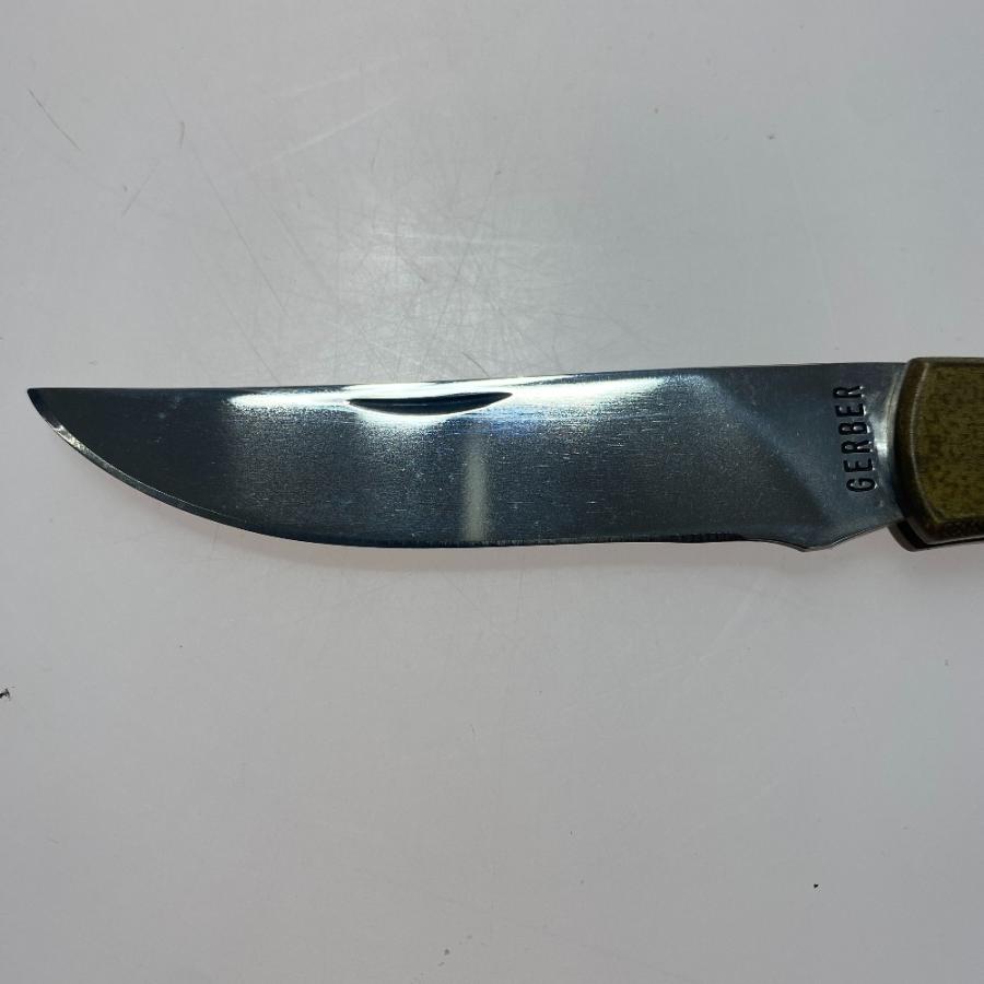 ωω GERBER ガーバーフォールディング クラフトナイフ レザーバック付き 
