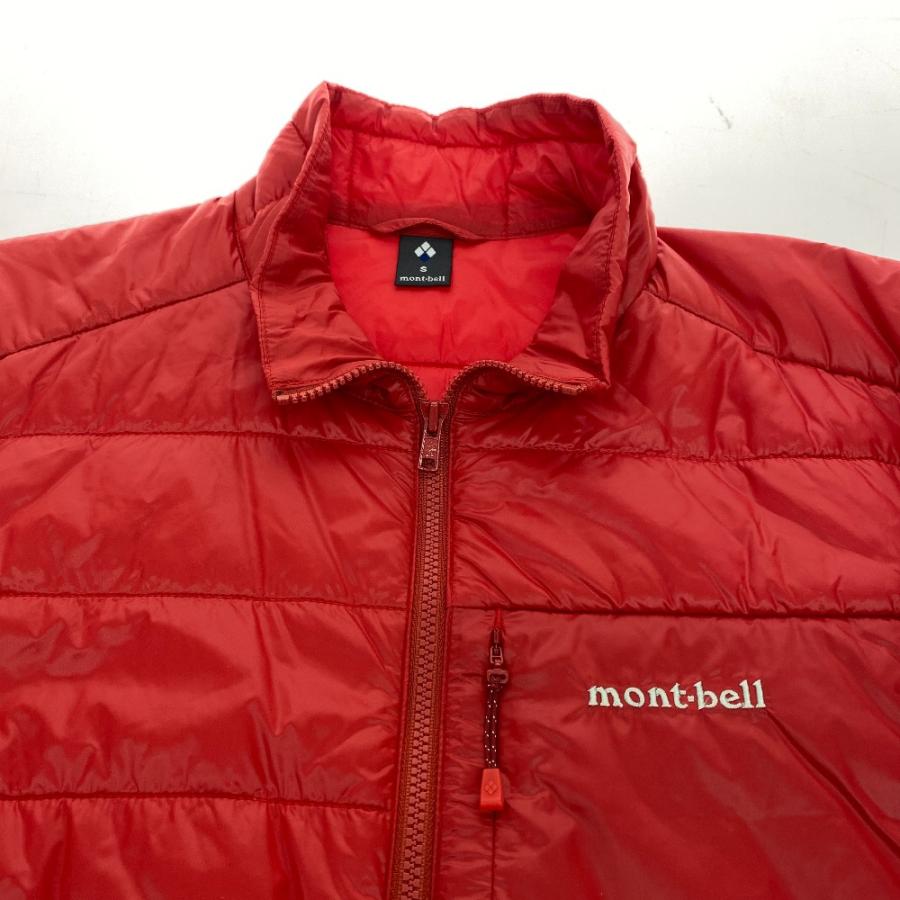 純正割引 ωω mont・bell モンベル メンズジャケット ダウンジャケット 冬物 SIZE S 1102504 レッド やや傷や汚れあり