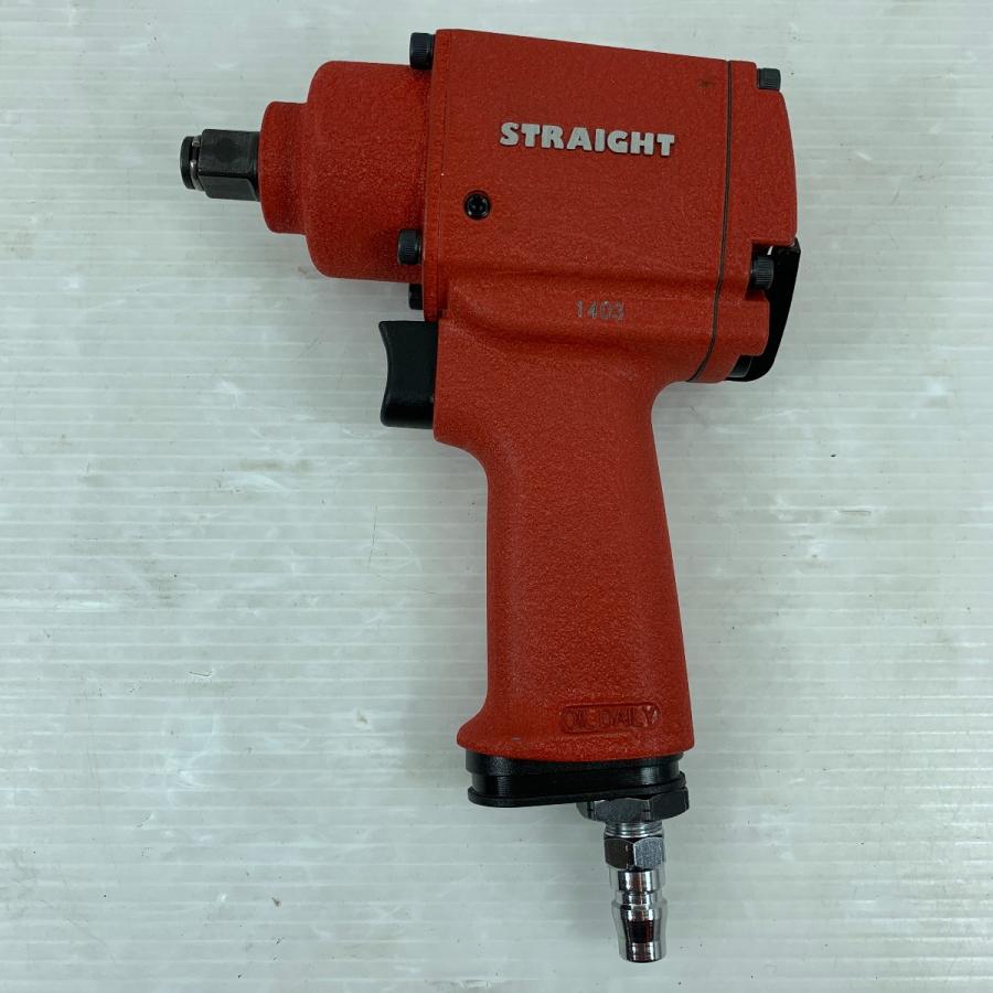 κκ STRAIGHT エアツール エアインパクトレンチ・ミニ STRAIGHT 常圧 151893 レッド 目立った傷や汚れなし