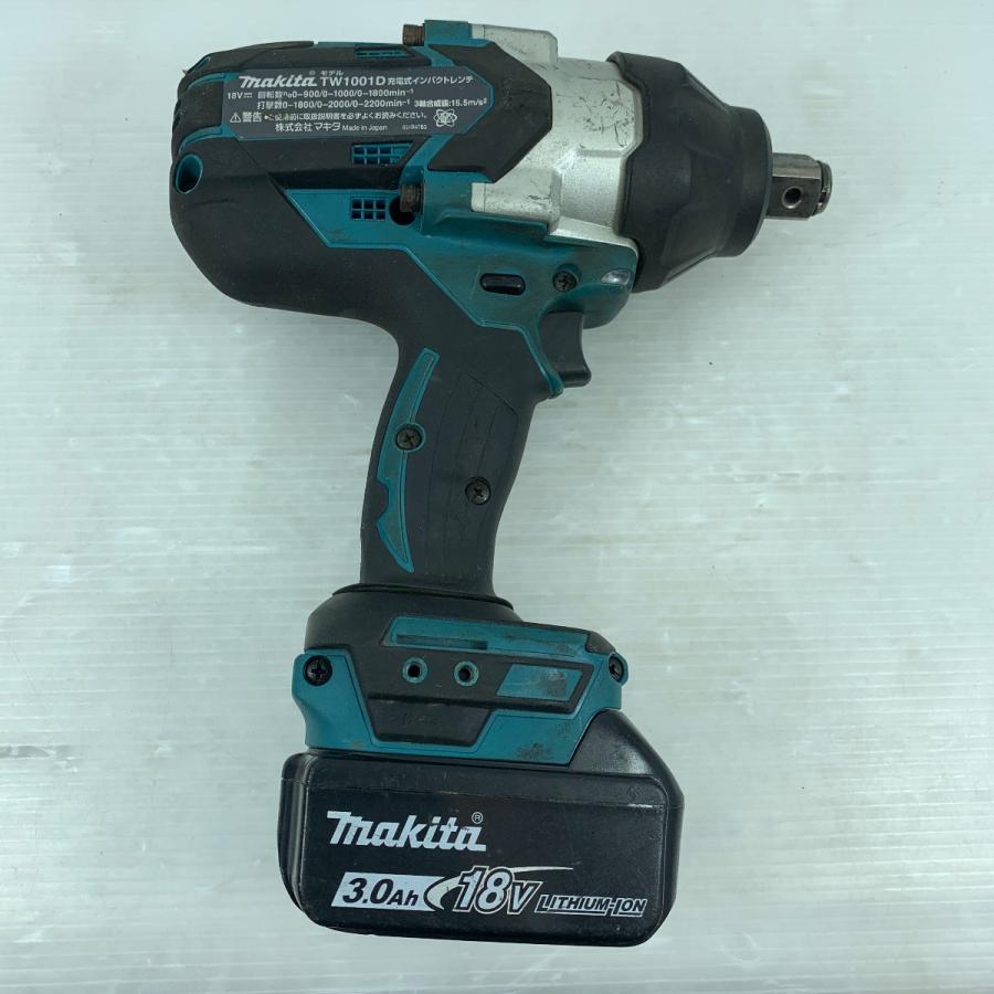 κκ MAKITA マキタ 電動工具 インパクトレンチ 充電器・充電池1個・ケース付 コードレス式 18v 38232 TW1001DGRX グリーン やや傷や汚れあり｜bigban｜03