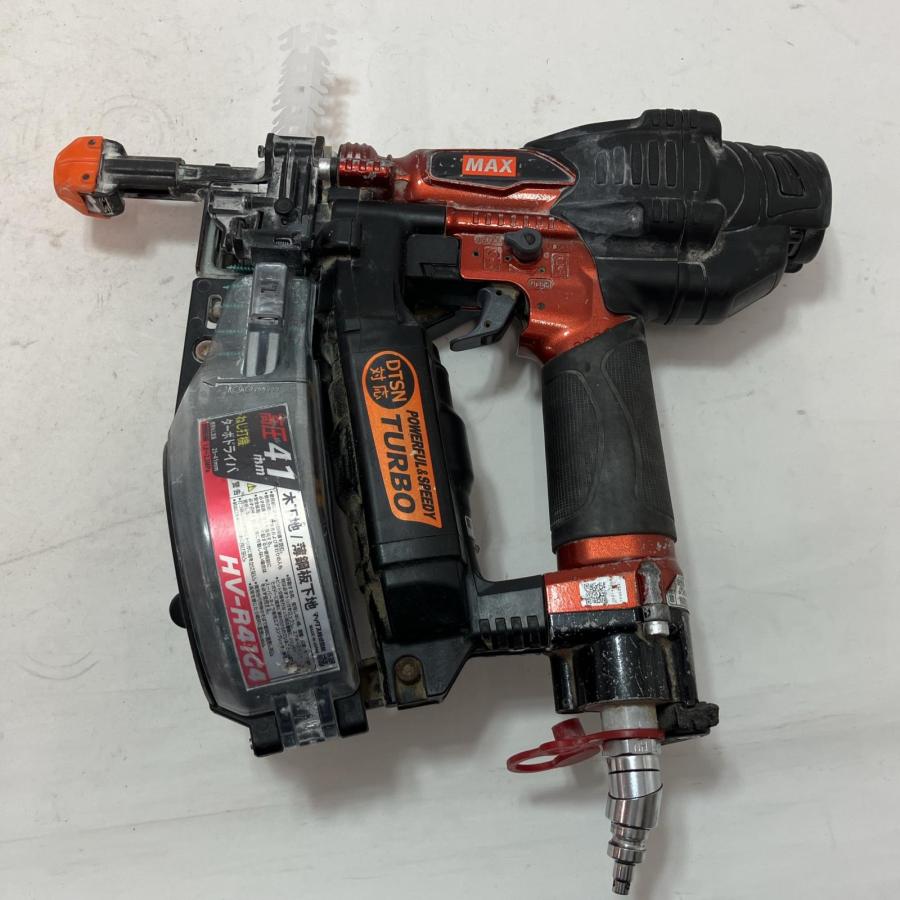 MAX マックス ねじ打ち機 高圧 HV-R41G4 レッド×ブラック 本体のみ 傷 