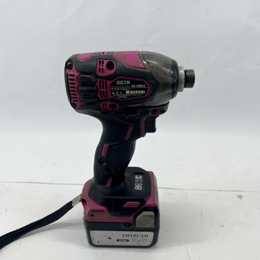 〇〇 HITACHI 日立 インパクトドライバ 充電池1個 付 コードレス式 