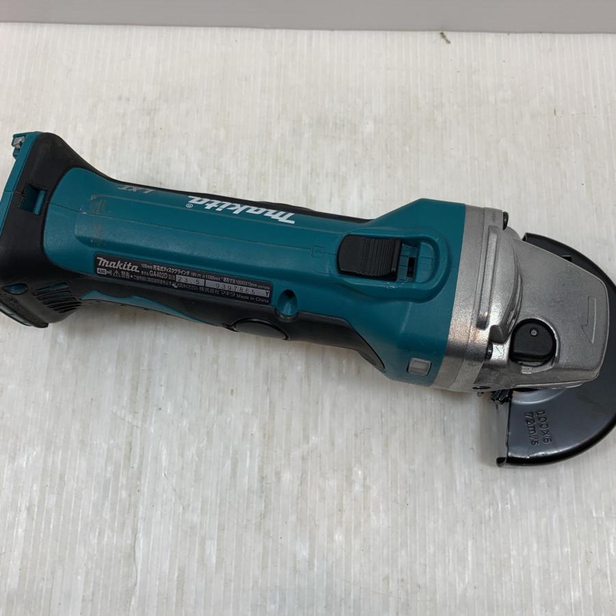 MAKITA マキタ 研磨工具 ディスクグラインダー コードレス式 100mm 0397865 GA402D ブルー やや傷や汚れあり 【２Ｘ】