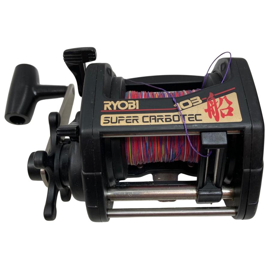 ττ RYOBI リョービ 両軸リール スーパーカーボテック船 103 やや傷や