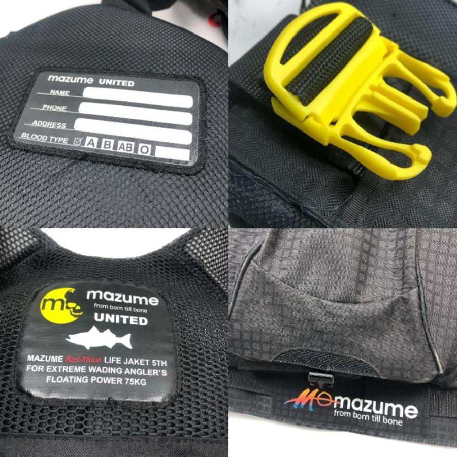 mazume　ライフジャケット レッドムーン フリーサイズ LJ5TH ΣΣ mazume マズメ ライフジャケット レッドムーン REDMOON
