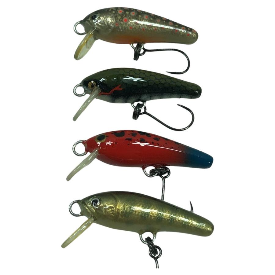 ΣΣ やまんちゅ ハンドメイドルアー ミノー 4個まとめ 目立った傷や汚れ