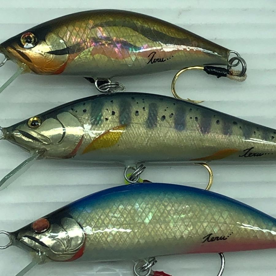 Teru Lures テルルアー ハンドメイドミノー 3個まとめ やや傷や汚れ