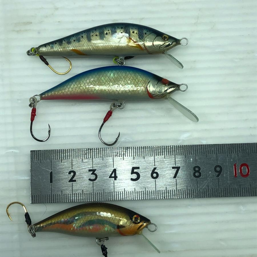 ΣΣ Teru Lures テルルアー ハンドメイドミノー 3個まとめ やや傷や汚れ