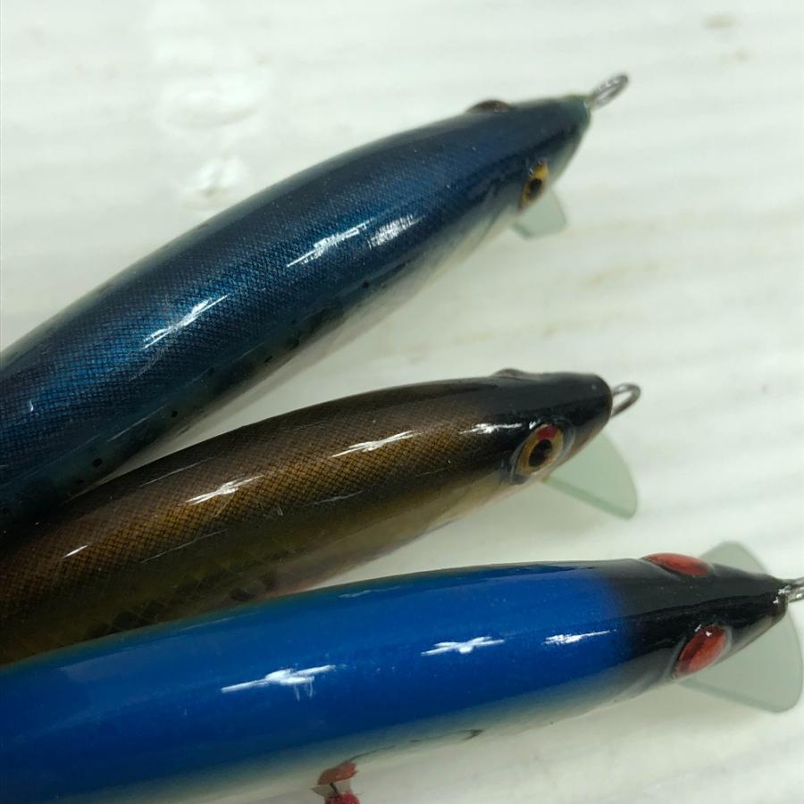 Teru Lures テルルアー ハンドメイドミノー 3個まとめ やや傷や汚れ