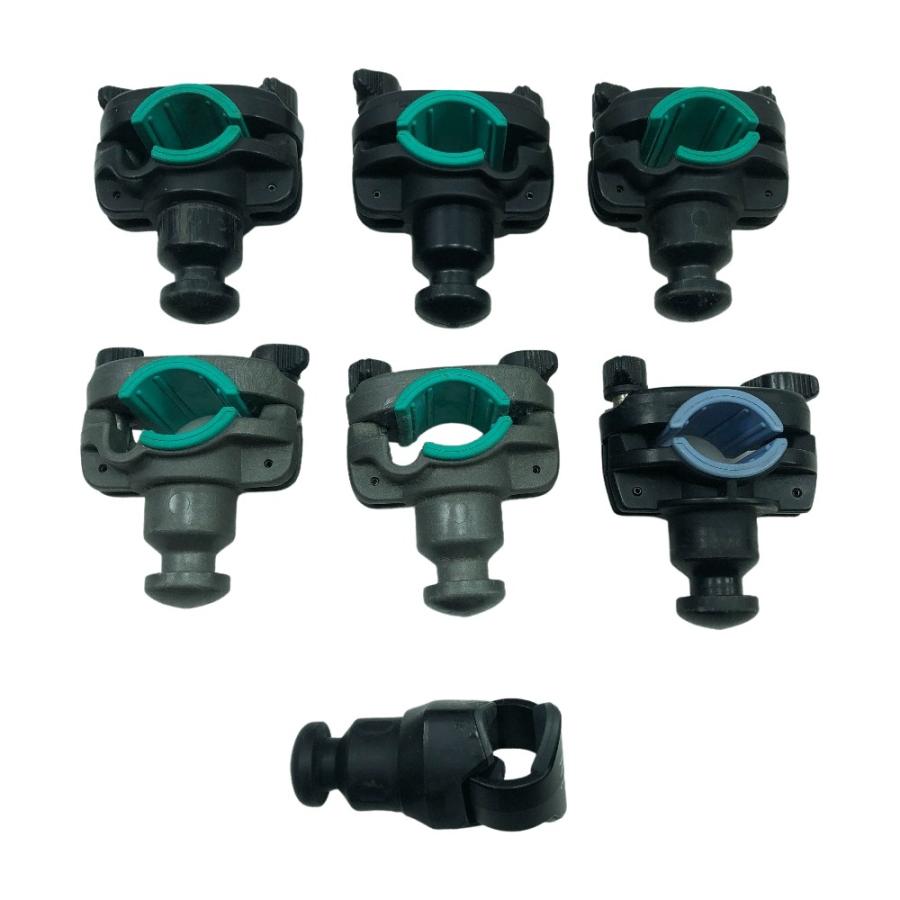 ΣΣ DAIWA ダイワ ロッドキーパー クランプヘッド 7個まとめ やや傷や