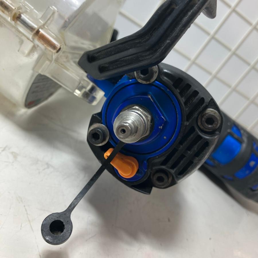 日立　HITACHI　WF4H2　高圧ねじ打ち機　【ケース付き】 ЗЗ HITACHI 日立 41mm 高圧 ねじ打ち機 ケース付 WF4H2 ブルー 傷や