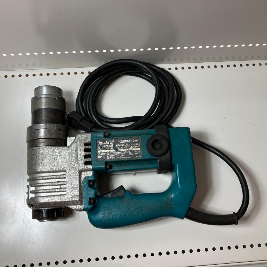 ЗЗ MAKITA マキタ 100v シャーレンチ ケース付 6922K ブルー 傷 ЗЗ MAKITA マキタ 100v シャーレンチ ケース付 6922K ブルー 傷