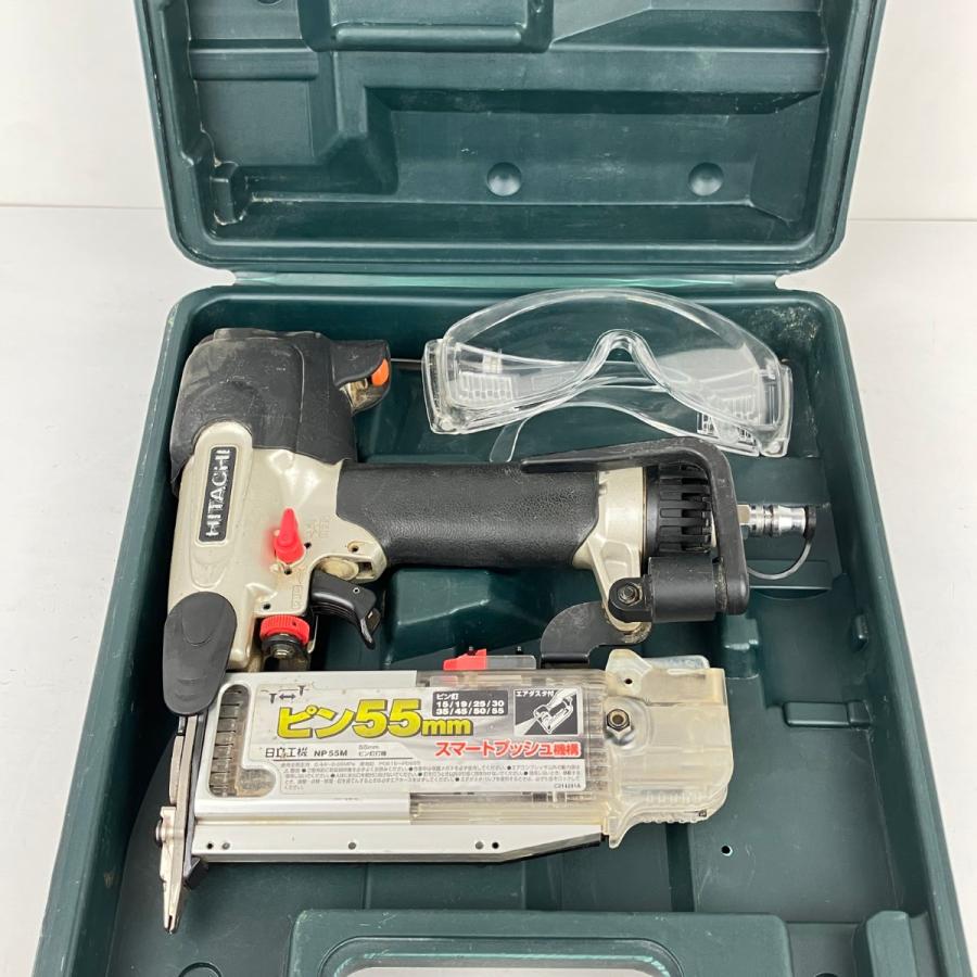 ЗЗ HITACHI 日立 55mm 常圧 ピン釘打ち機 ケース付 NP55M