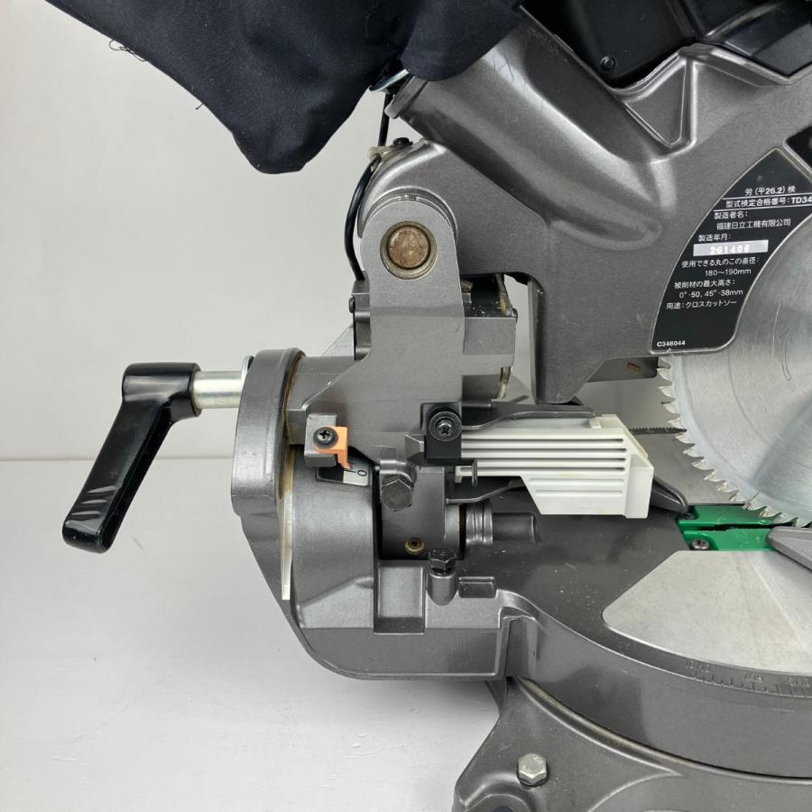 ЗЗ HITACHI 日立 100v 190mm 卓上丸のこ C7FCH ブラック×グリーン 傷や 