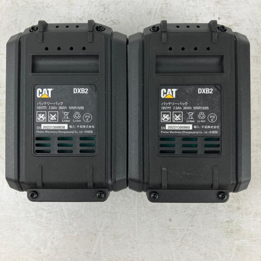 インパクト箱ありバッテリー付充電器あり ЗЗ CATERPILLAR CAT 18v 充電式インパクトドライバ バッテリーx2 充電