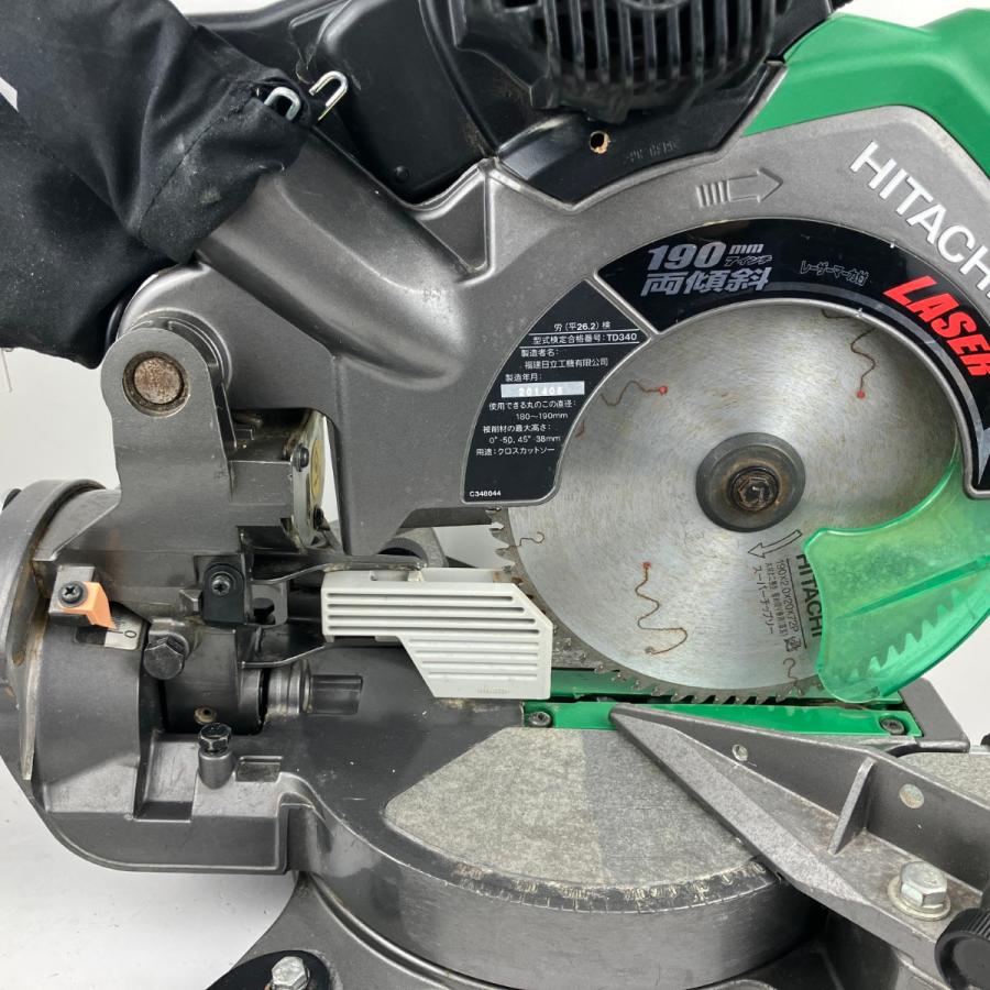 ЗЗ HITACHI 日立 100v 190mm 卓上丸のこ C7FCH グリーン×ブラック 傷や