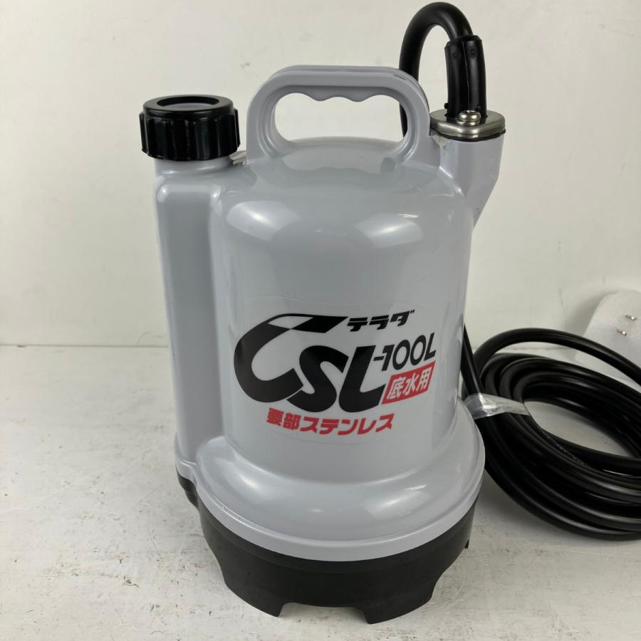 ЗЗ 寺田ポンプ (2) 100v 口径25mm 水中ポンプ 取説 外箱付 CSL-100L