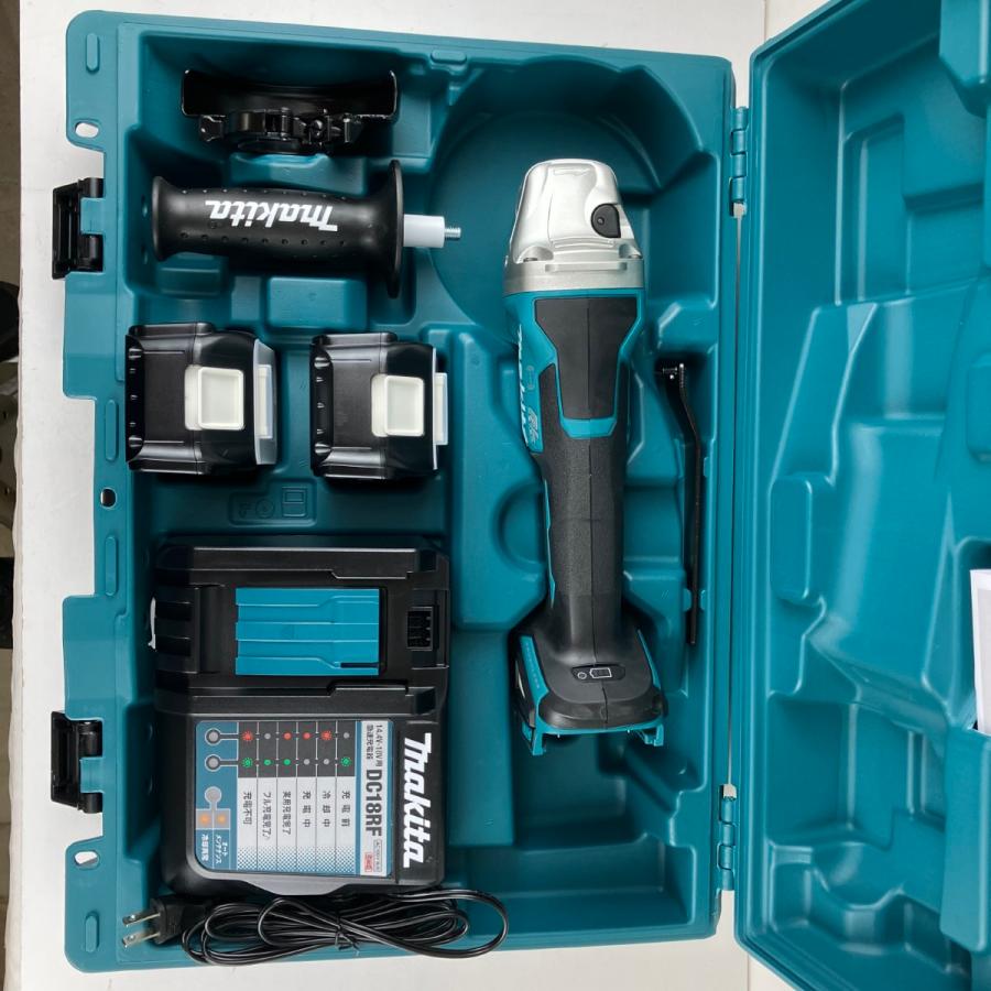 ЗЗ MAKITA マキタ 18v 100mm ディスクグラインダ バッテリーx2 充電器 