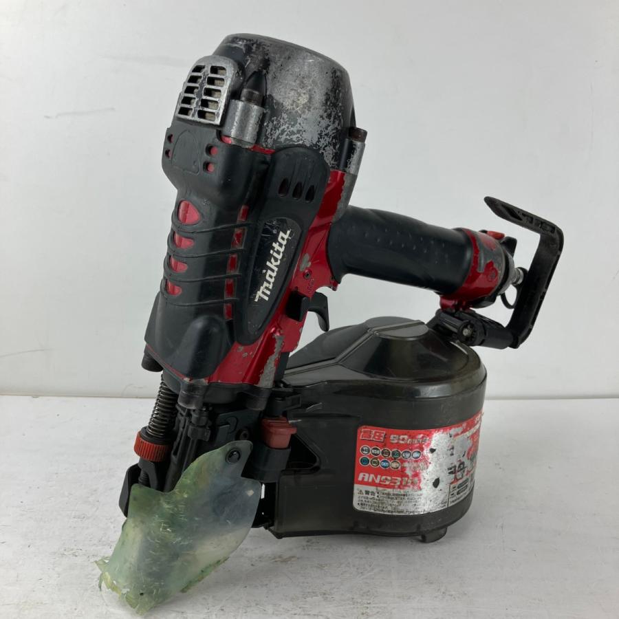 ЗЗ MAKITA マキタ 90mm 高圧 エア釘打ち機 ケース付 AN931H レッド 