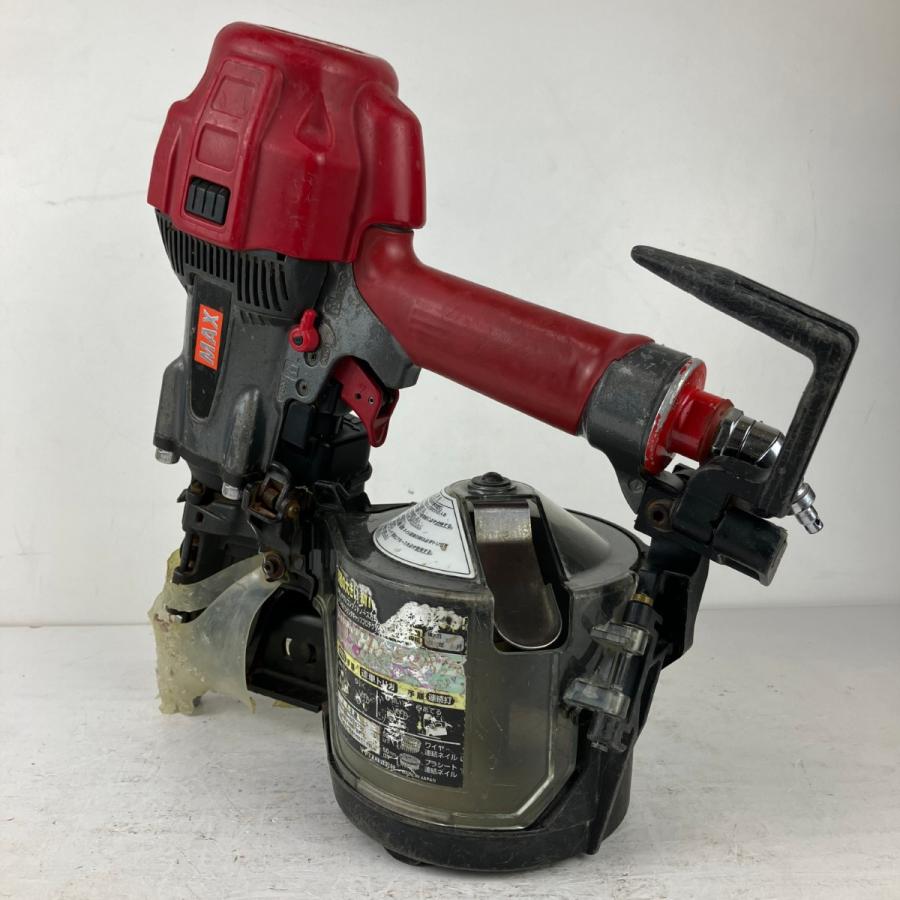 ЗЗMAX マックス 90mm 高圧 エア釘打ち機 ケース付 HN-90N3 レッド ЗЗ MAX マックス 90mm 高圧 エア釘打ち機 ケース付 HN-90N3 レッド 傷
