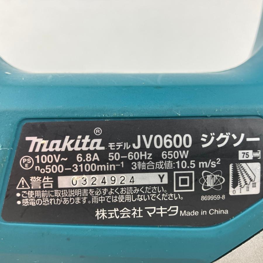 ЗЗ MAKITA マキタ 100v ジグソー ケース付 JV0600 ブルー やや傷や汚れ