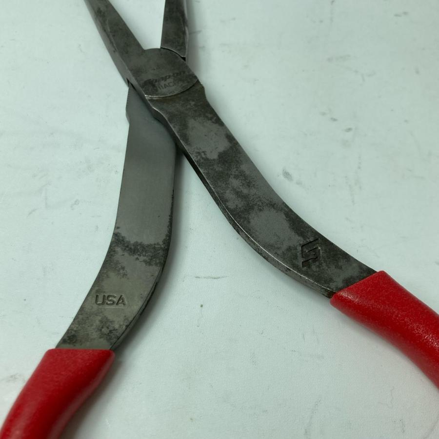 Snap-on スナップオン ロングノーズプライヤー 911ACF レッド 傷や汚れ