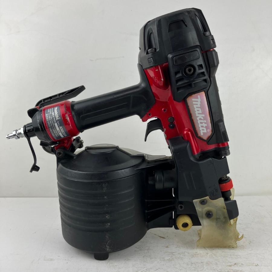 ЗЗ MAKITA マキタ 90mm 高圧 エア釘打ち機 AN935H レッド 傷や汚れあり 