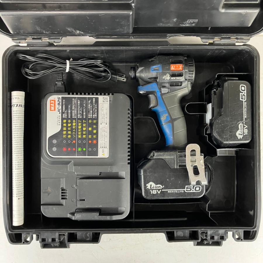 ЗЗ MAX マックス 14.4v/18v 充電式インパクトドライバ バッテリーx2
