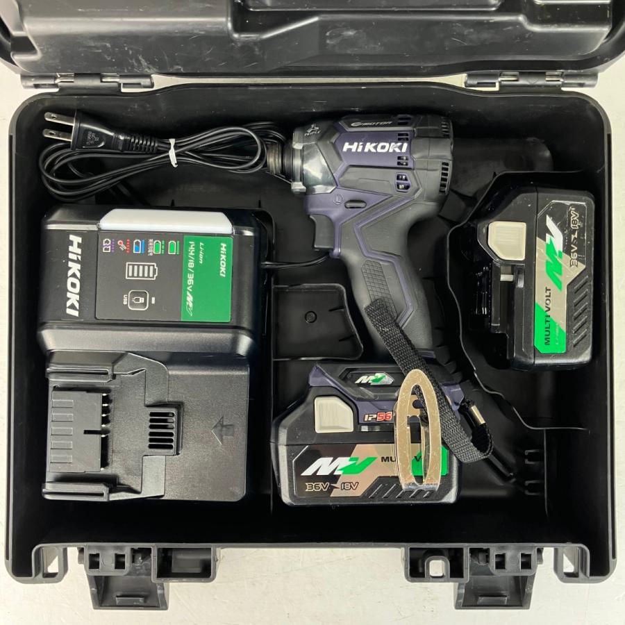 HiKOKI ハイコーキ 36v インパクトドライバ バッテリーx2 充電器 