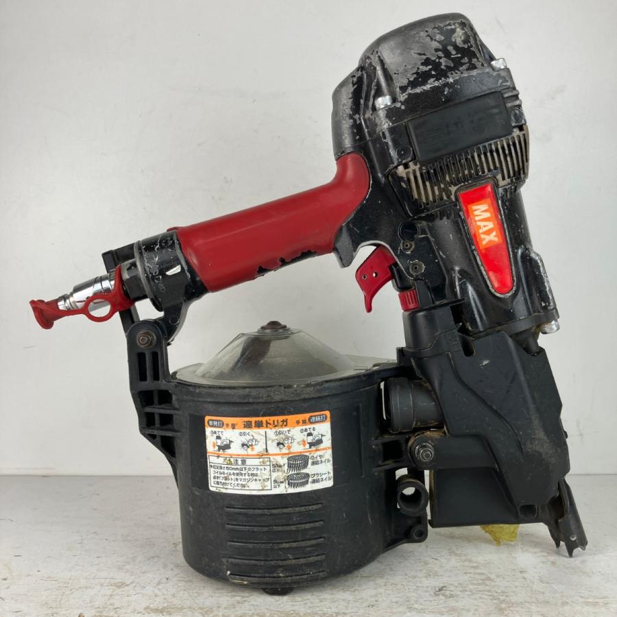 MAX マックス 90mm 高圧 スーパーネイラ エア釘打機 HN-90N1 レッド 傷 
