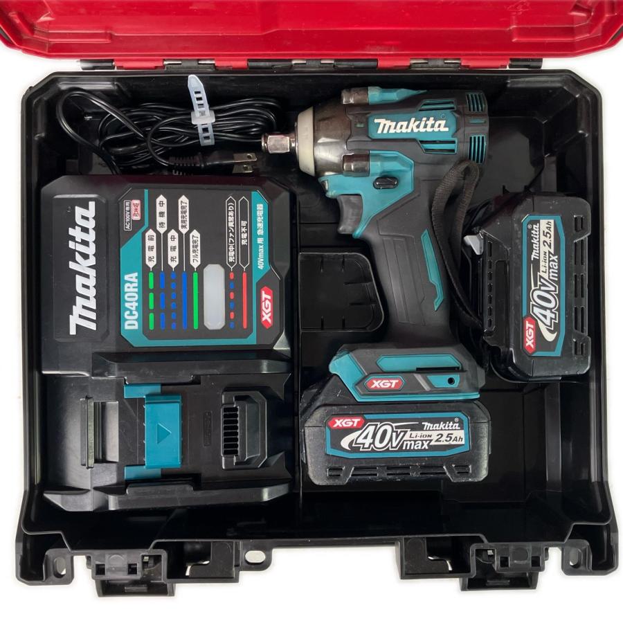 MAKITA マキタ 40v 12.7mm 充電式インパクトレンチ バッテリーx2 充電 