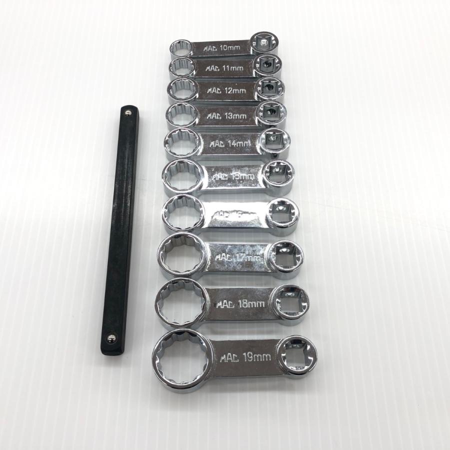 ДД【中古】MAC TOOLS マック ハンドツール 10PCメトリックトルクアダプターセット　程度A SXBM102H やや傷や汚れあり ДД MAC TOOLS マック ハンドツール 10PCメトリックトルクアダプター