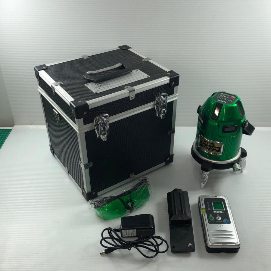 KDS レーザー墨出し器 ACアダプタ・充電池1個・ケース・受光器付 