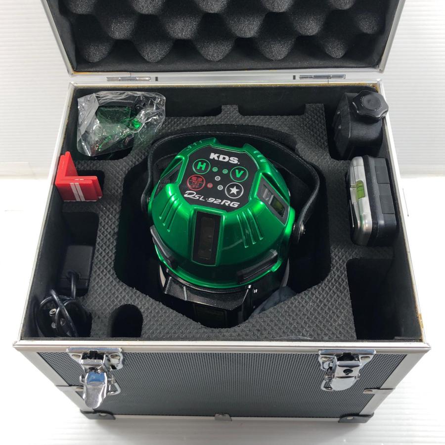 KDS レーザー墨出し器 ACアダプタ・充電池1個・ケース・受光器付 
