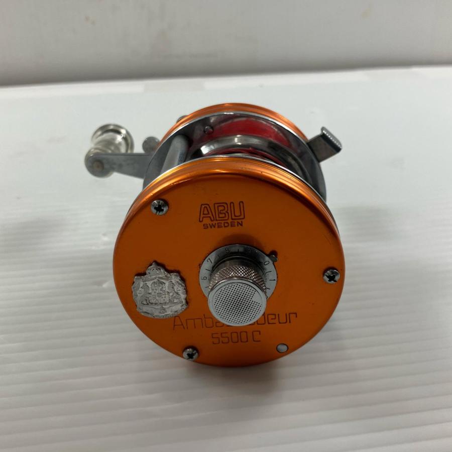 ABU Ambassadeur 5500C ベイトリール サンセットオレンジ ABU ベイトリール アンバサダー5500c カスタムハンドル サンセット